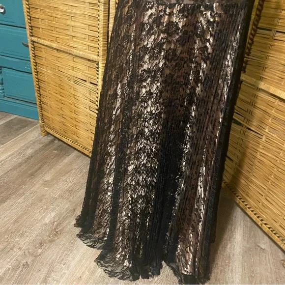 Sue Wong Nocturne Black and Nude Strapless Dress - Picture 6 of 16